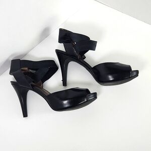 Moda Spana Black High Heel Sandals 8.5
